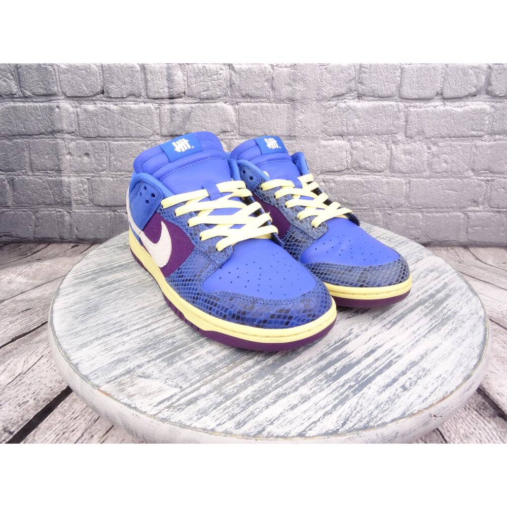 Nike Dunk Low SP Undefeated 5 Signal Blue/White-Night Purple Men 11.5 in Box - Picture 3 of 13